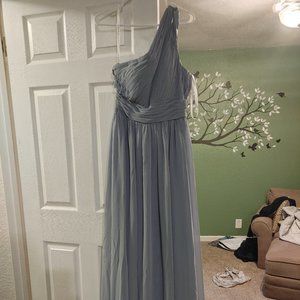 Azazie Dusty Blue Molly dress